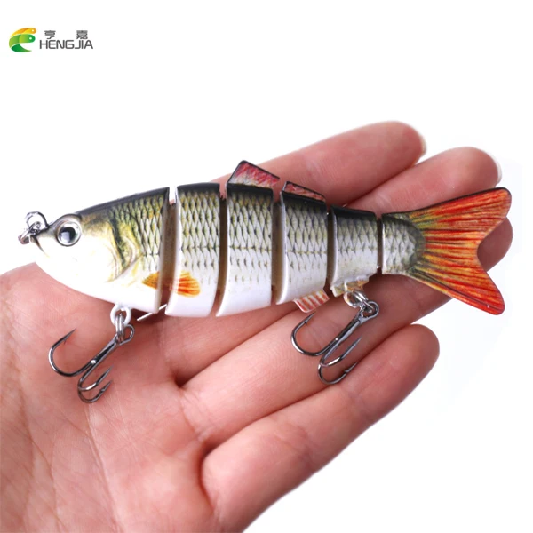 HENGJIA 1 шт. 10 см 19 г рыболовные воблеры 6 сегментов Swimbait Crankbait приманка для рыбалки с