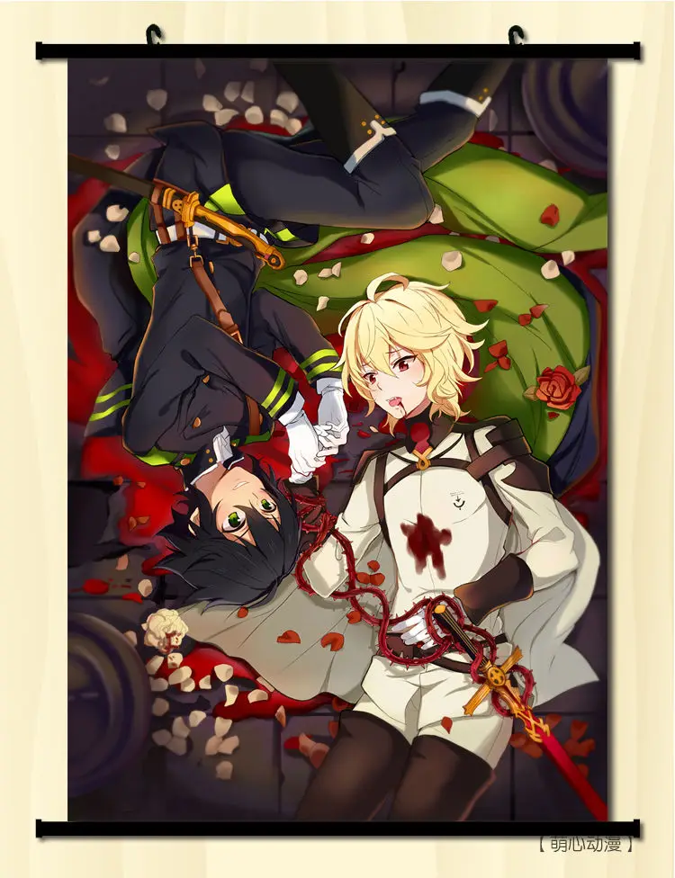 Аниме постер Owari no Seraph настенная прокрутка печатная картина домашний декор