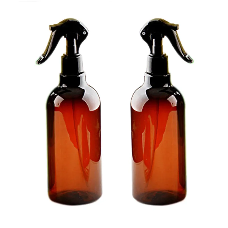 500 мл герметичность коричневый бутылки с пульверизатором из ПЭТ Курковой распылитель ароматерапия с основными типами масел емкость для наполнения духов