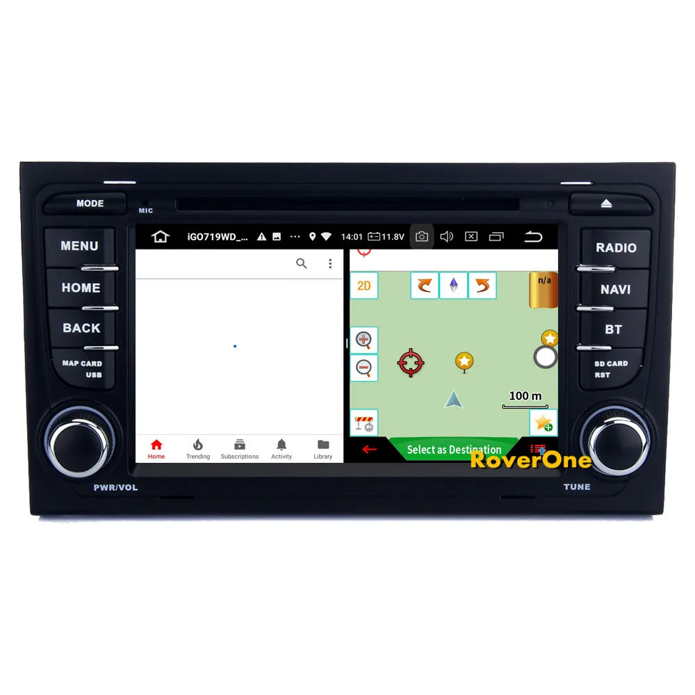 Excellent RoverOne For Audi A4 S4 RS4 8E 8F B6 B9 B7 Android 9.0 Autoradio Car Multimedia Player Radio Stereo GPS Navigation Head Unit DVD 11
