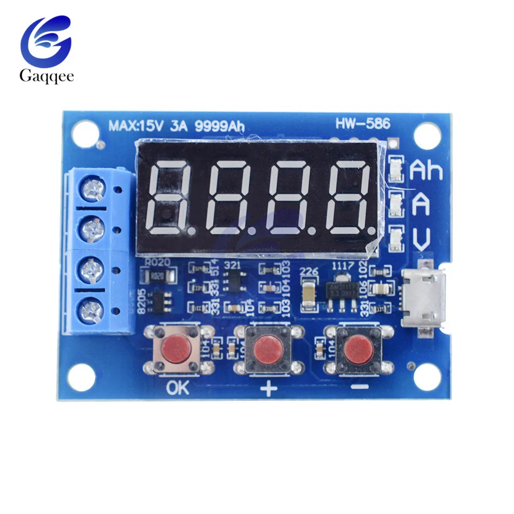 HW 586 1 2 v 12v 18650 тестер емкости литий ионных литиевых аккумуляторов измерение