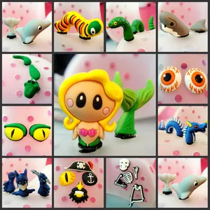 2-3 шт./компл. Прекрасный & cool Русалка, морские животные 3D ПВХ Чистка Подвески, пряжки обуви аксессуары подходят для Croc JIBZ Дети вечерние подарки - изображение
