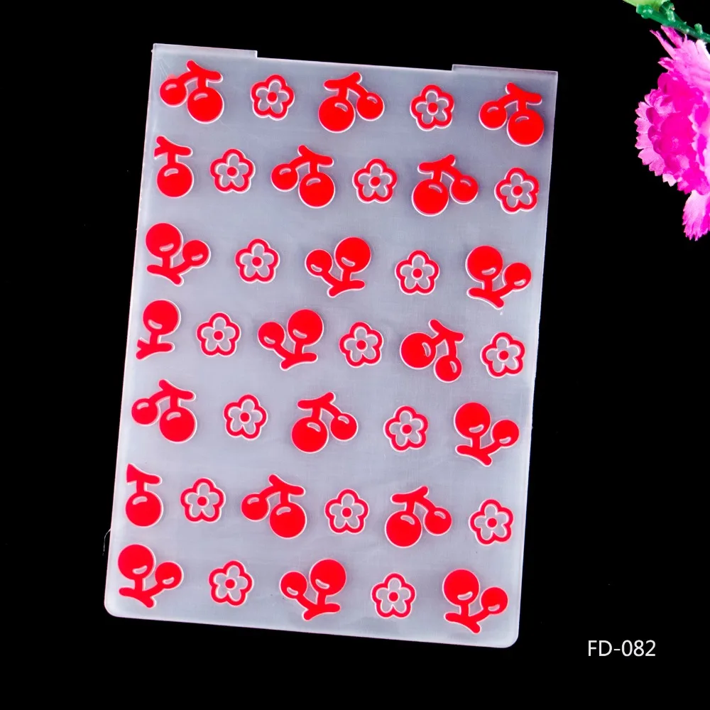 KSCRAFT вишневые пластиковые папки для тиснения бумага для скрапбукинга ремесло/Декор с помощью открыток поставки