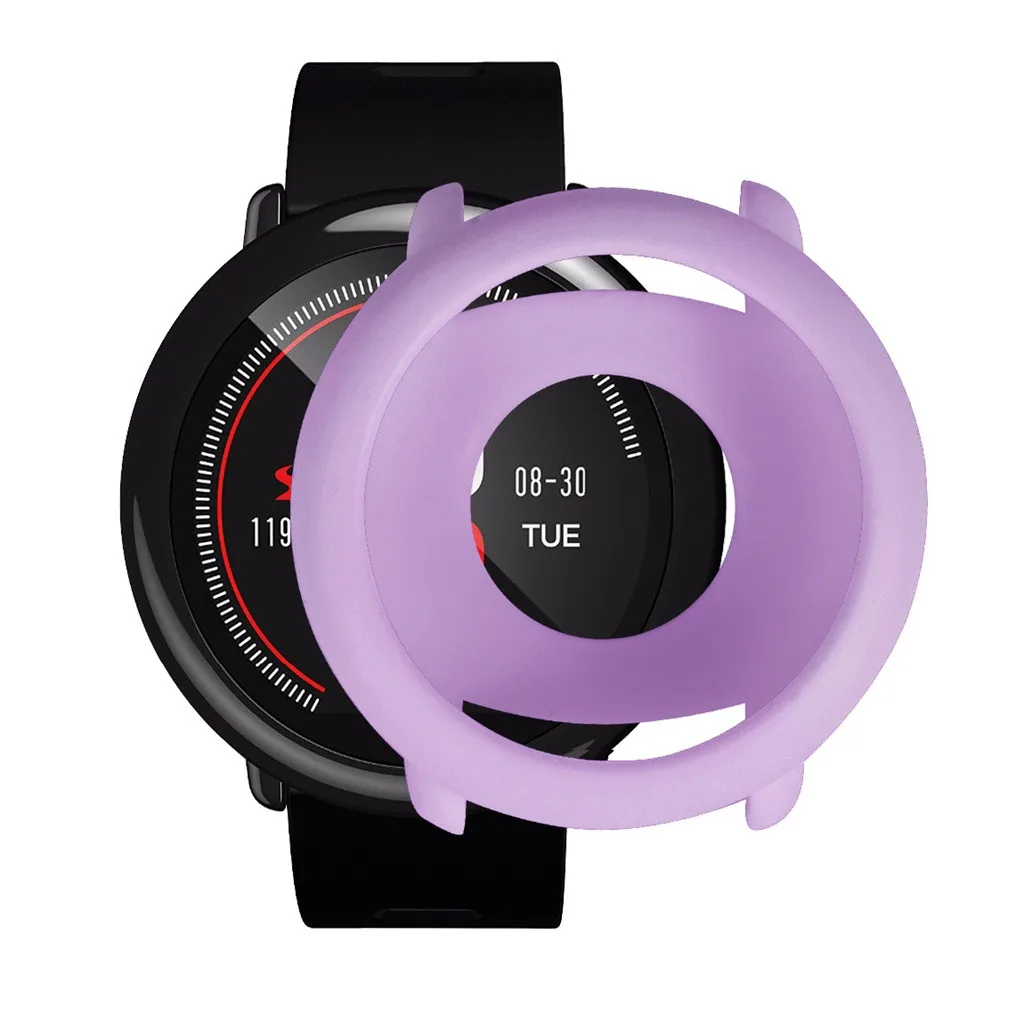 Чехол-накладка силиконовая рамка Защитная Для Huami AMAZFIT Pace Watch умные часы аксессуары на замену - Цвет: PP
