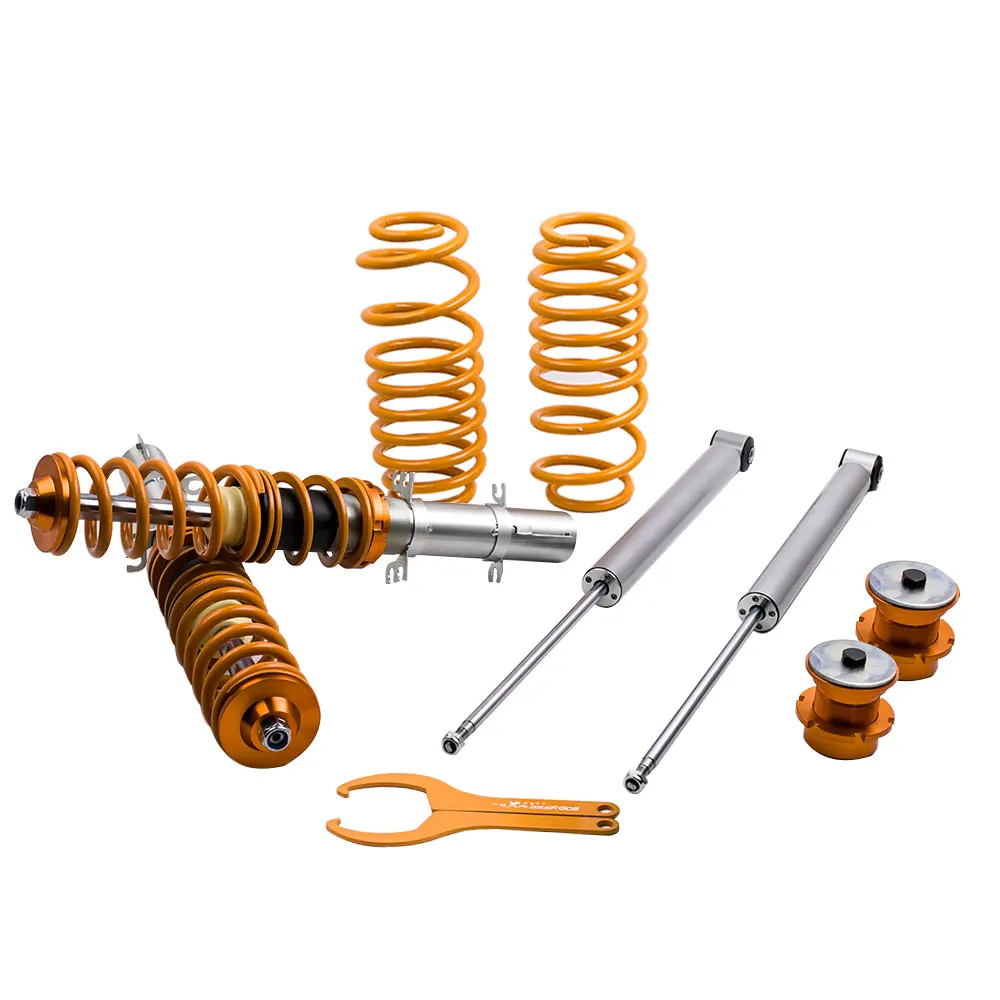Coilovers Height Adjustable Suspension Shocks front kit for VW Golf Mk4