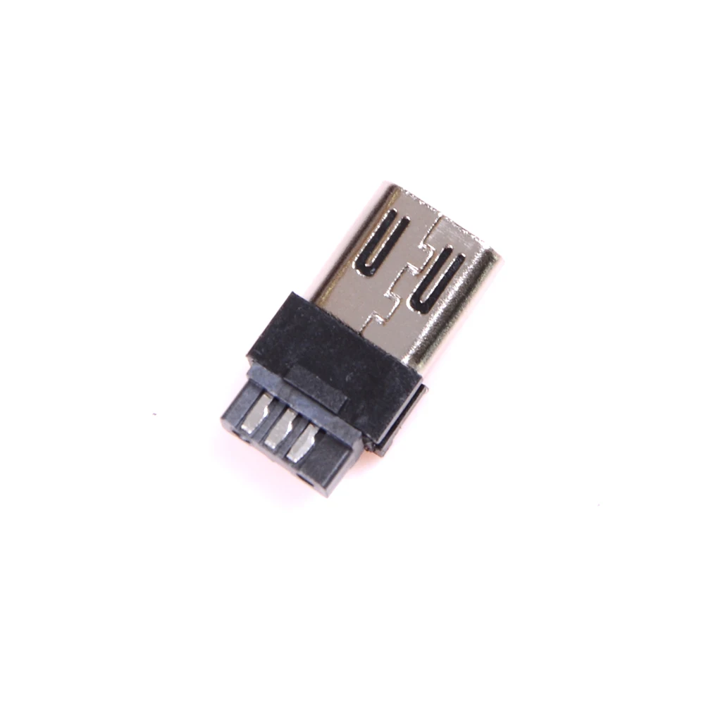 5 шт. DIY черный мини USB 5 Pin штекер разъем и пластиковая крышка припоя микро крепление сборка Замена Соединительный кабель