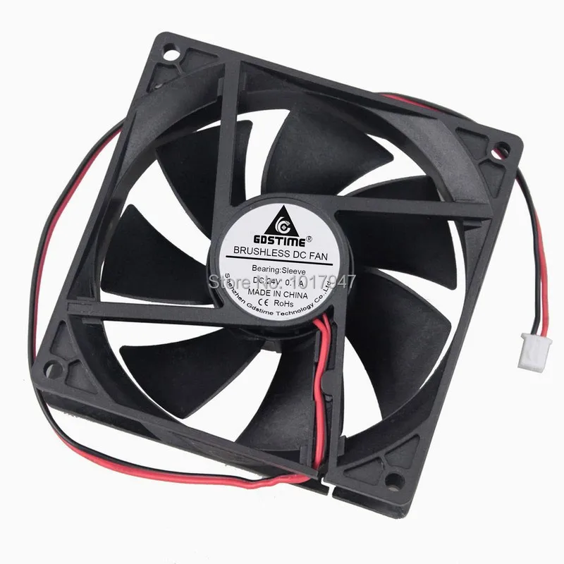5 штук много Gdstime DC 24 вольт 2Pin охлаждения Cooler вентилятор 9225 S 92 мм x 25 мм