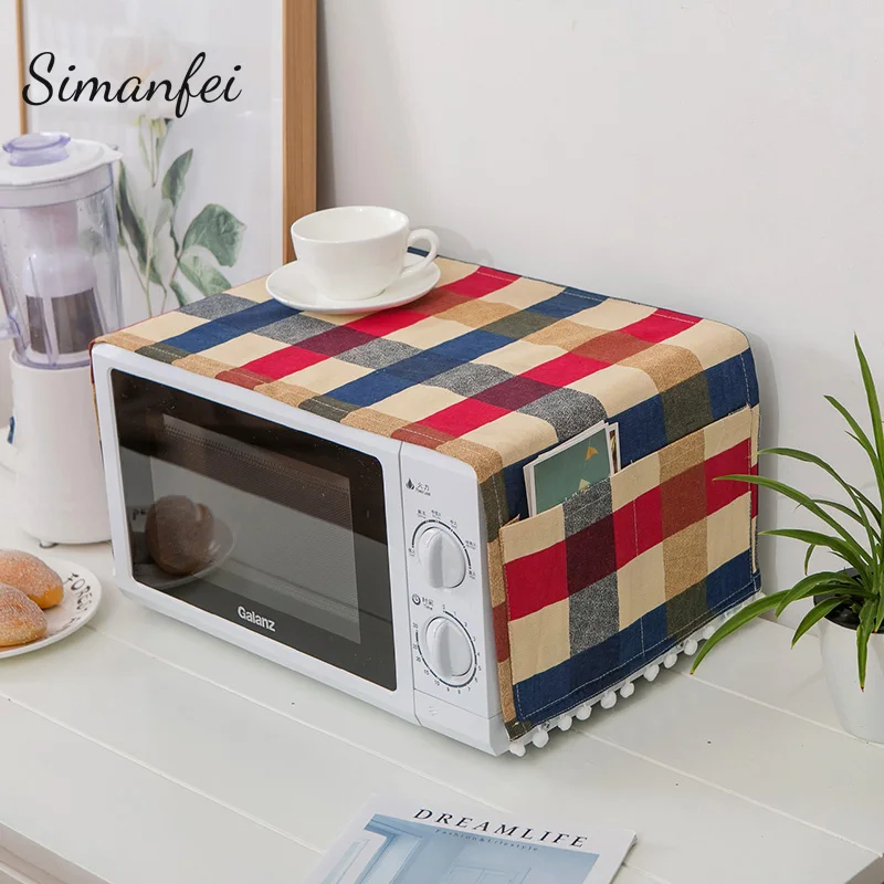 

Simanfei 2019 New Microwave Dust Cover Cleaner Coving Gadgets For Kitchen Decoration Accessories For Small Microwave Oven Cover