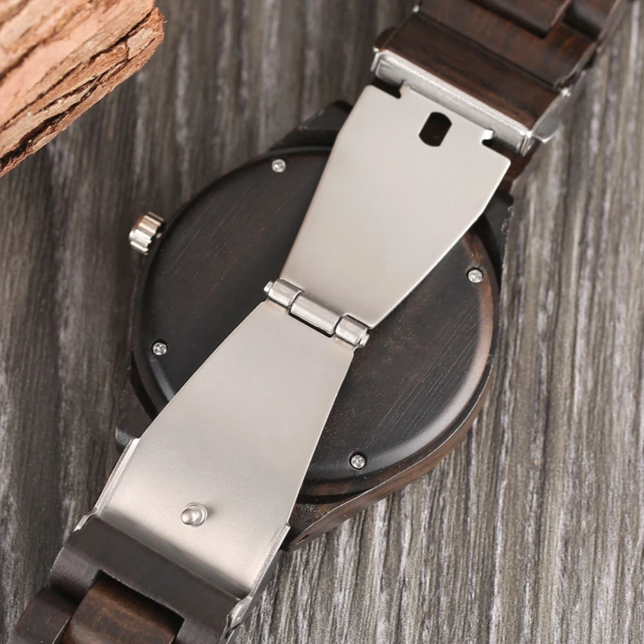 Creative Full Natural Wood Male Watches Handmade Bamboo Novel Fashion Men Women Wooden Bangle Quartz Wrist Watch Reloj de madera 2017 (45)