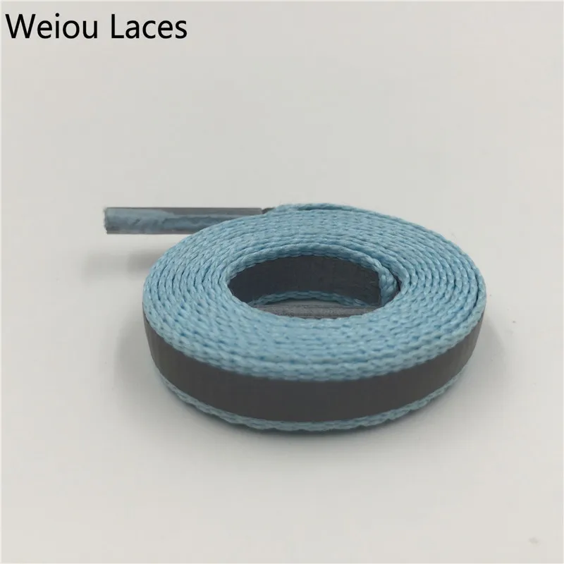 Weiou 4M Reflective Shoelaces Visibility Flat Shoe Laces Running Cycling Walking Safety Shoestrings For Sneaker boots Weave Tape