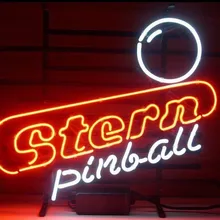 Пользовательские кормовой пинбол игровая комната стеклянный неоновый светильник знак пивной бар