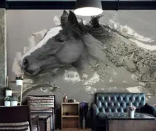 wallpaper for walls 3 d for living room 3D embossed abstract white horse TV background wall wallpaper for walls 3 d for living room 3D embossed abstract white horse TV background wall