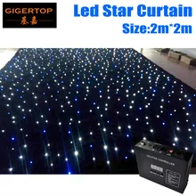 Супер-предложение: Настройка 2 м* 2 м Высокое качество светодиодная лента RGBW/RGB Цвет Шторы покрывало со светодиодными лампами с контроллером 90 V-240 V свет Шторы