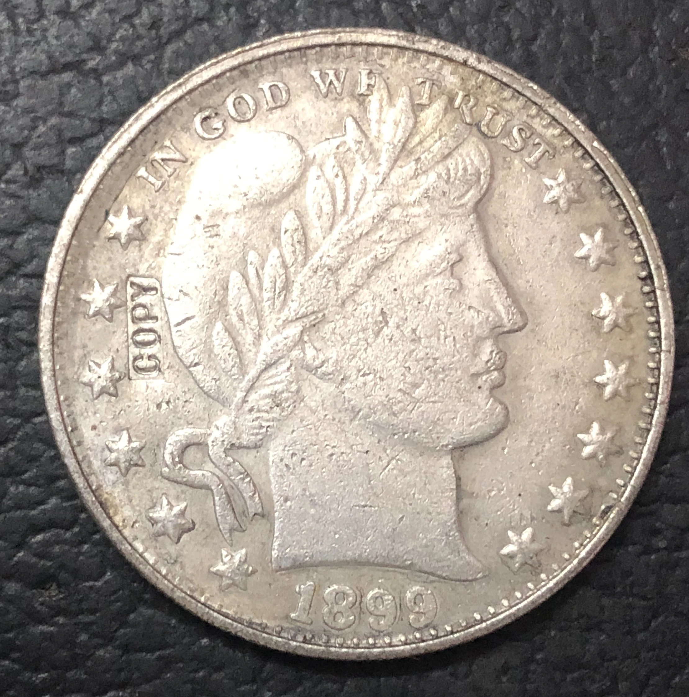 

1899(O. P .S 3 different mints) US BARBER HALF DOLLARs COPY