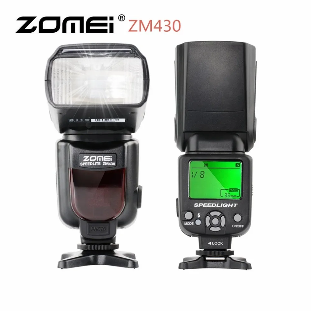

Zomei ZM430 Professional Manual Speedlite Flashlight With LCD Display Hard Flash Diffuser Universal For Canon Nikon Camera