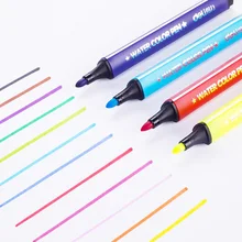 5 комплектов 12/18 цветов Ручка-маркер цветная ручка художественное Рисование маркером набор цветов Детские фломастеры мойка воды граффити ручка