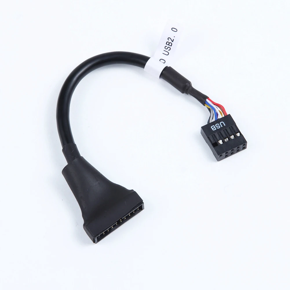 USB 2,0 9 Pin типа «папа» к материнской плате USB 3,0 20 контактный разъем кабель с адаптером для конвертера