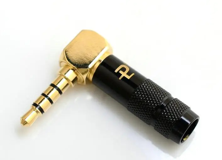 50pcs palic 90 Degree Jack 3.5 mm Headphone Plug Right Angle 4 Pole