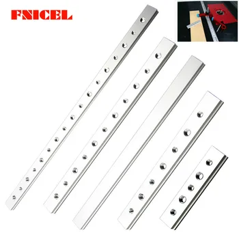 

100mm-450mm Aluminium M6 M8 Slide Slab T Track Slot for Miter Track Fixture Slot Woodworking Tool Router Table Tools
