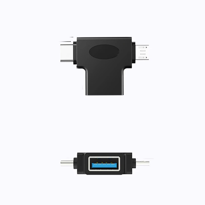 Адаптер для телефона 2 в 1 мини-адаптер Micro usb type C к USB 3,0 адаптер конвертера OTG для мобильного телефона/геймпада/клавиатуры