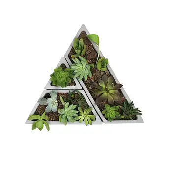 

Small Concrete Combined Flowerpot Silicone Mold Garden Decoration DIY Heat-resistant Handmade Planter Vase Pallet Silicone Mould