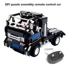 DIY RC конструктор машина головоломка родитель-ребенок Интерактивная игрушка внедорожник собранный и вставленный Электрический building ren здание Подарочная коробка модель автомобиля