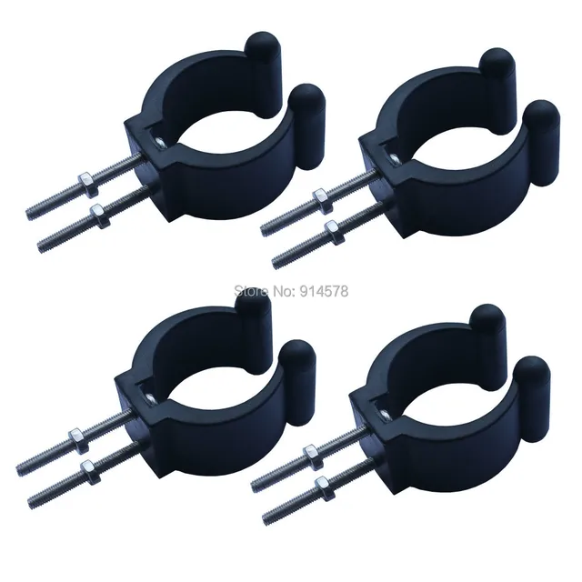 4 pcs Kayak paddle mount nylon clip push pole /rod clips holder with