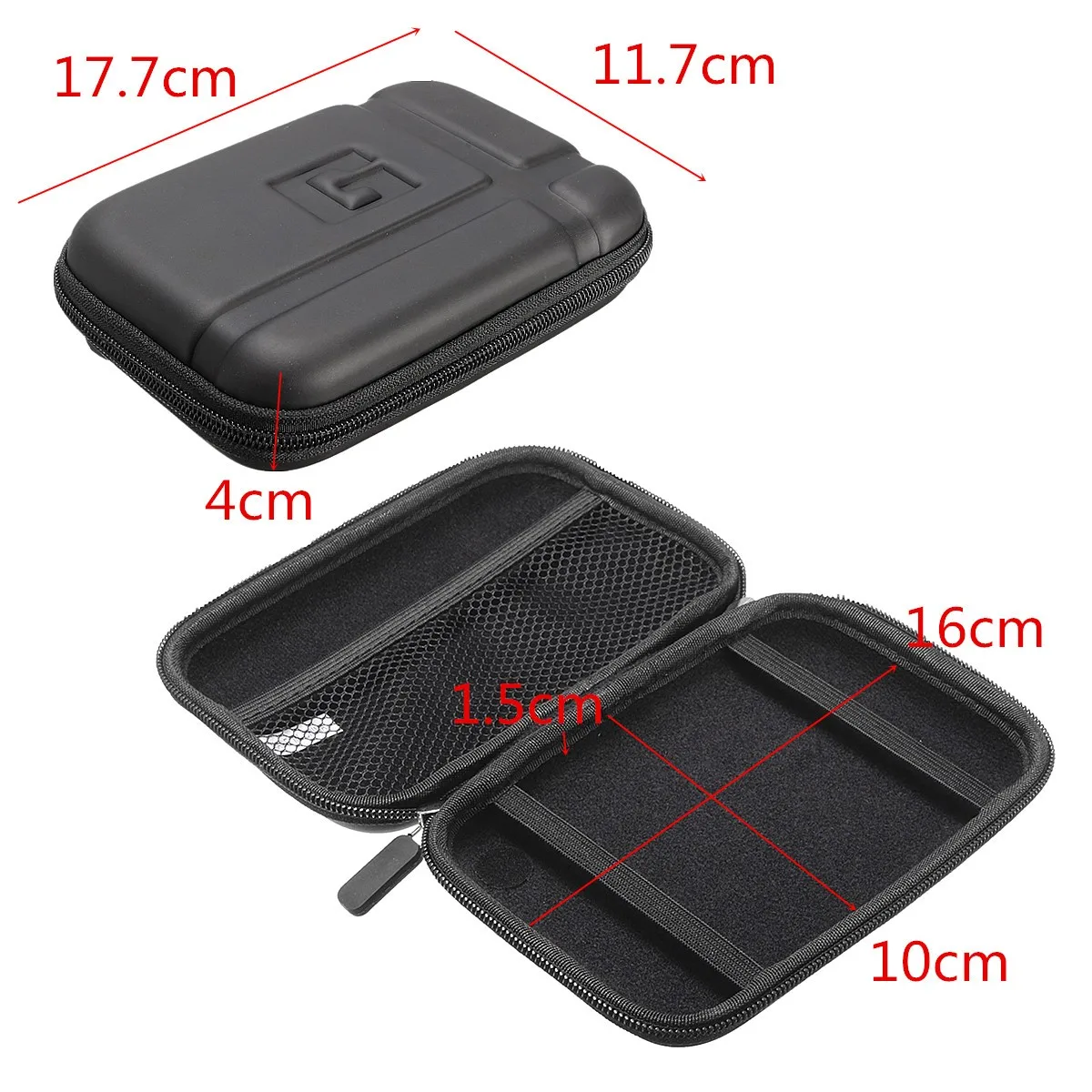  5 zoll Harte Schale EVA Trage Sat Navigator GPS Lagerung Fall Abdeckung Tragen Wasserdichte Tasche 