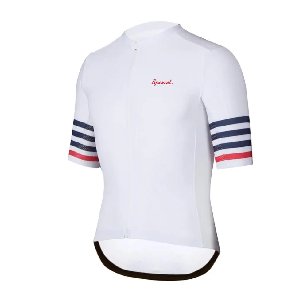 SPEXCEL Pro team aero Lightweight Short sleeve cycling jersey and bib shorts 4D gel pad italy miti leg cycling bib shorts cycling shirt