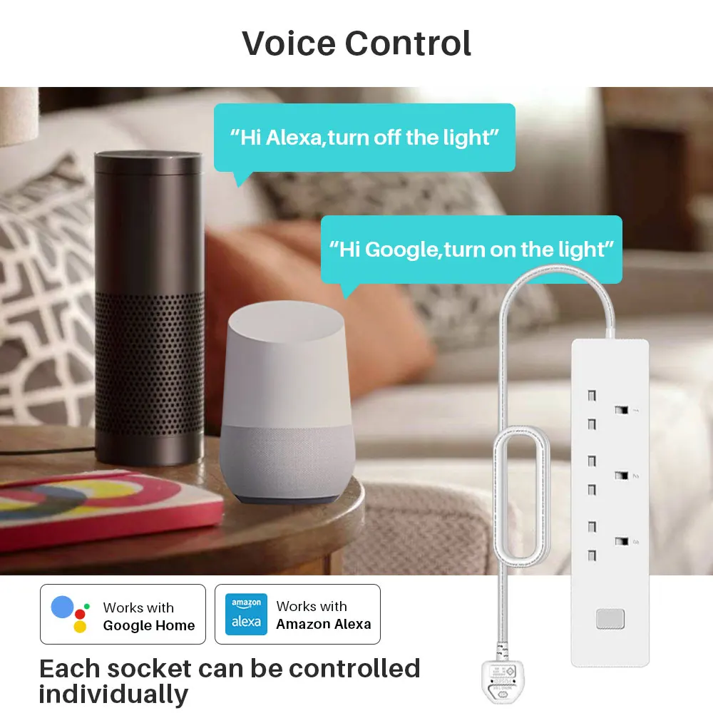 UK Wifi Smart Power Strip Socket Plug (3)