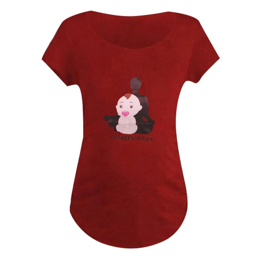

Explosion models maternity dress round neck short-sleeve pregnant women breastfeeding baby avatar T-shirt tops maternity dress