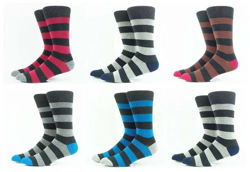 3 упак. в, мужские цветные полосатые носки, размер США 8-11, европейский размер 41-44 (очень тонкий)
