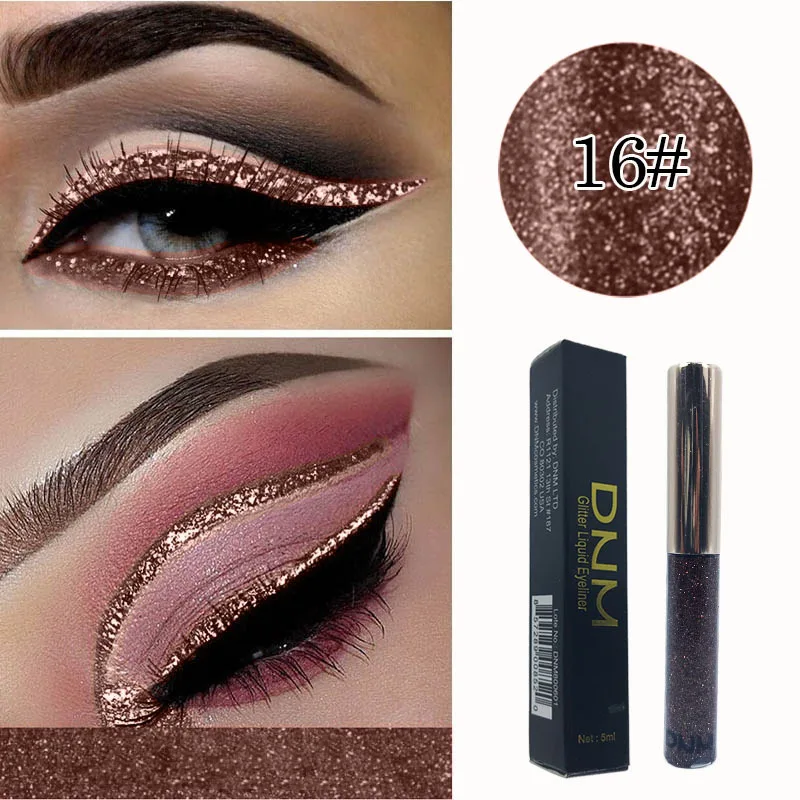 16 Colors Liquid Eyeliner Glitter Waterproof Long-lasting Make Up Eye Liner Gold Red Blue White Eyeliner Shiny Eyliner new TSLM1 16 Colors Liquid Eyeliner Glitter Waterproof Long-lasting Make Up Eye Liner Gold Red Blue White Eyeliner Shiny Eyliner new TSLM1