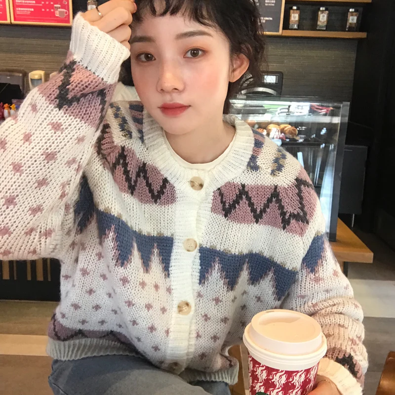 Осенние свитера 2020 зимняя одежда женский кардиган harajuku корейский модный