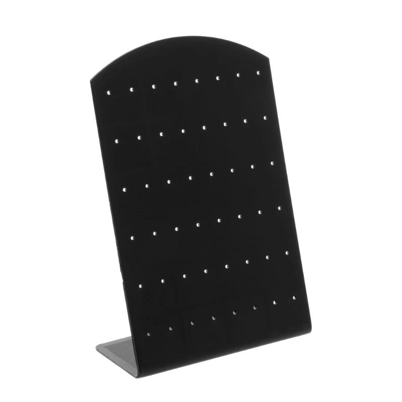 Серьги серьги-гвоздики стойка для демонстрации ювелирных изделий Органайзер держатель Витрина - Цвет: Black