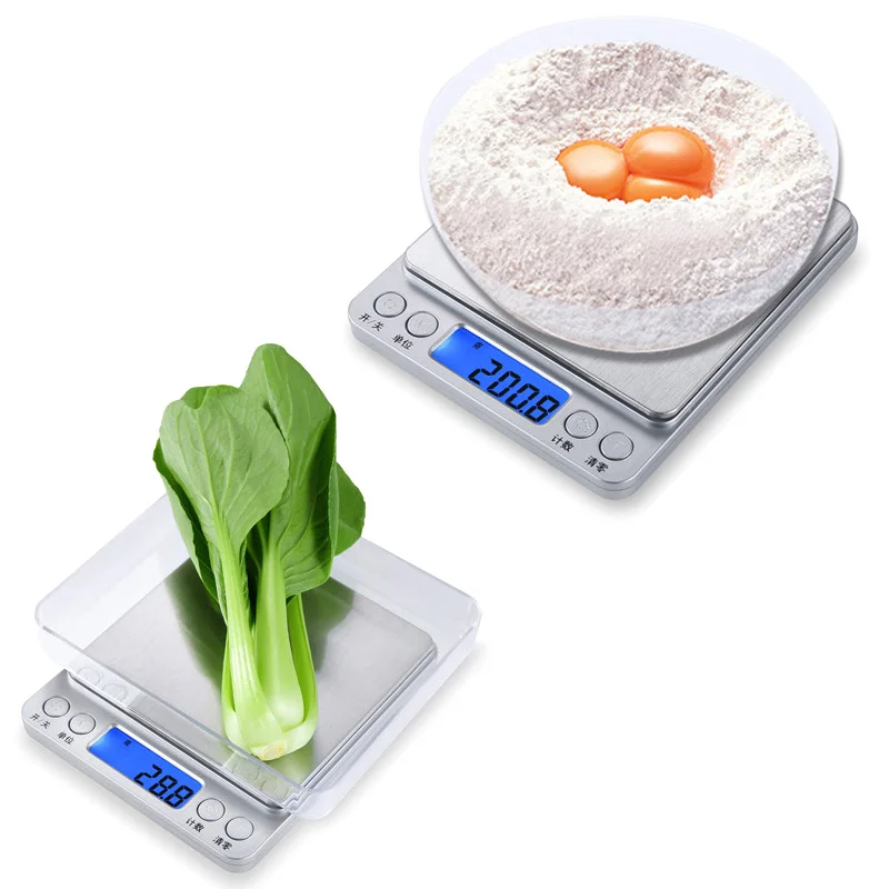 

2000g/0.1g High Precision Electronic Digital Balance Weight Pocket Scale for Kitchen Jewelry QP2