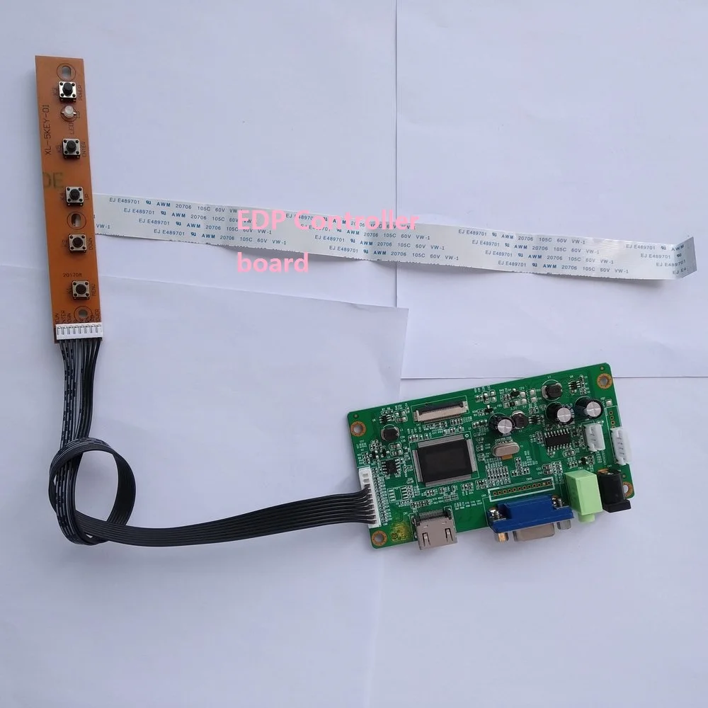 HDMI+VGA Controller Board Driver kit for LCD Panel N156HGE-EAB EDP
