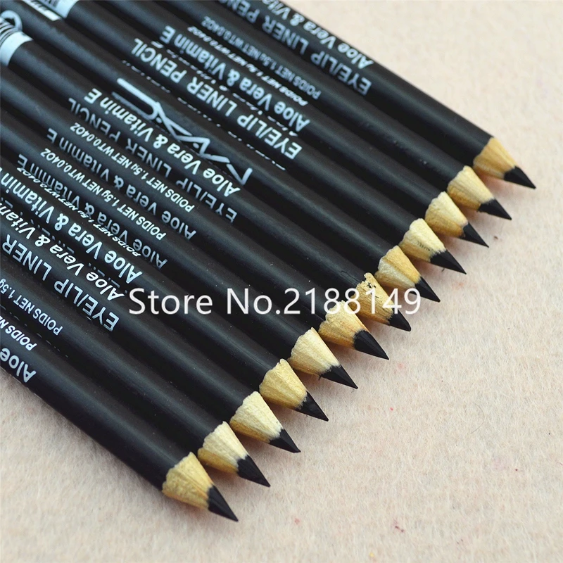 12 шт./лот, брендовая коричневая подводка для бровей, карандаш для глаз, черный цвет, карандаш для глаз с макияжем, подводка для глаз/губ, Водостойкий карандаш