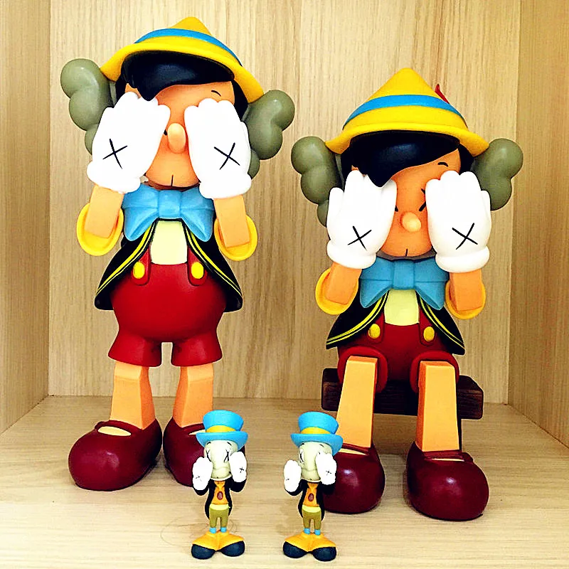 الاصل وهمية بينوكيو و Jiminy الكريكيت رفيق الدائمة/الجلوس أنيمي العمل PVC أرقام لعبة مجسمة L342