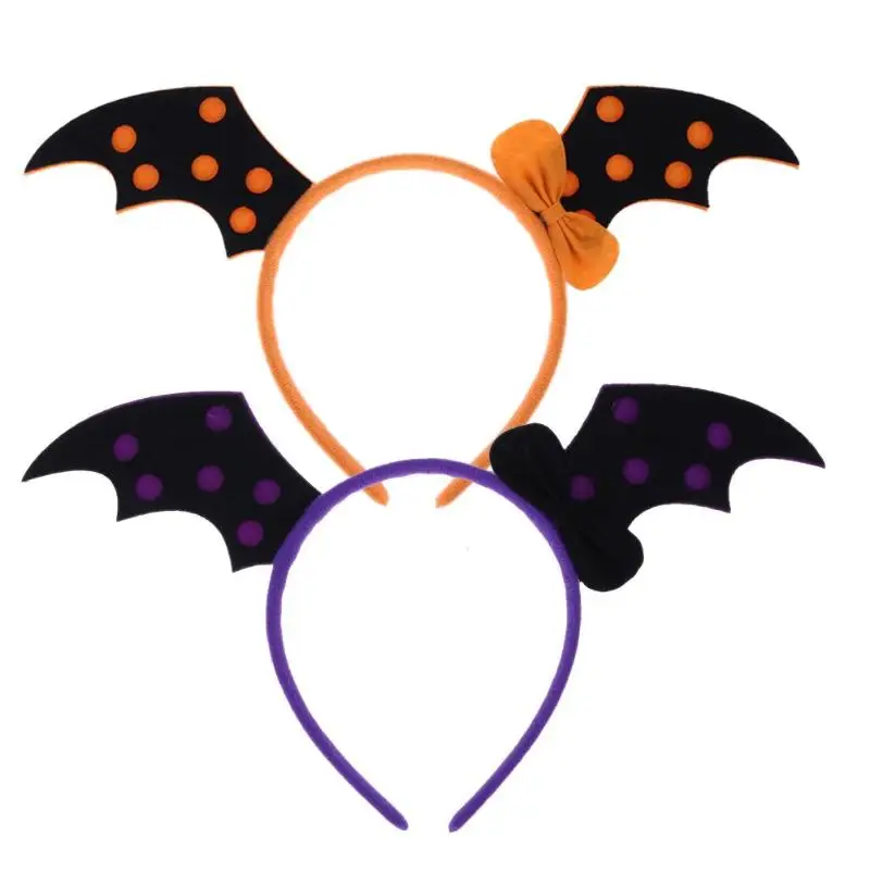 

Halloween Hair Hoop Head Decor Pumpkin Witch Skull Children Kids Headwear Headband Halloween Event Party Decoration Chic Bat