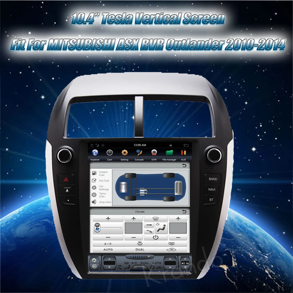 Krando android car radio stereo navigation gps car dvd player multimedia system for toyota MITSUBISHI ASX RVR OUTLANDER 2010 2011 2012 2013 2014