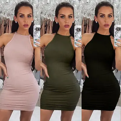 

Women Long knitting Dress 2017 Spring Sexy Slim Bodycon Dresses Elastic Skinny Split Dress Brief Halter Black Dresses vestidos