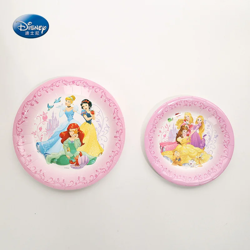 Подходит для детей возрастом от 12 людей тема принцесс набор одноразовой посуды в общей сложности 140 шт. детский день рождения украшения, товары для вечеринки