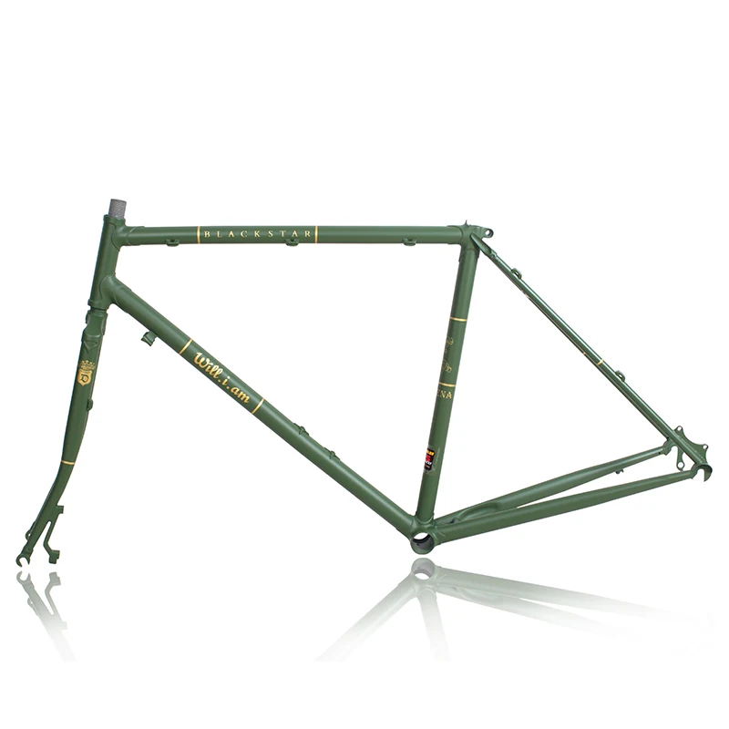 Sale Reynolds 525 frame chrome-molybdenum steel disc frame trekking bike road bike Vintage bike frame Customize frame  BIKE FORK 10