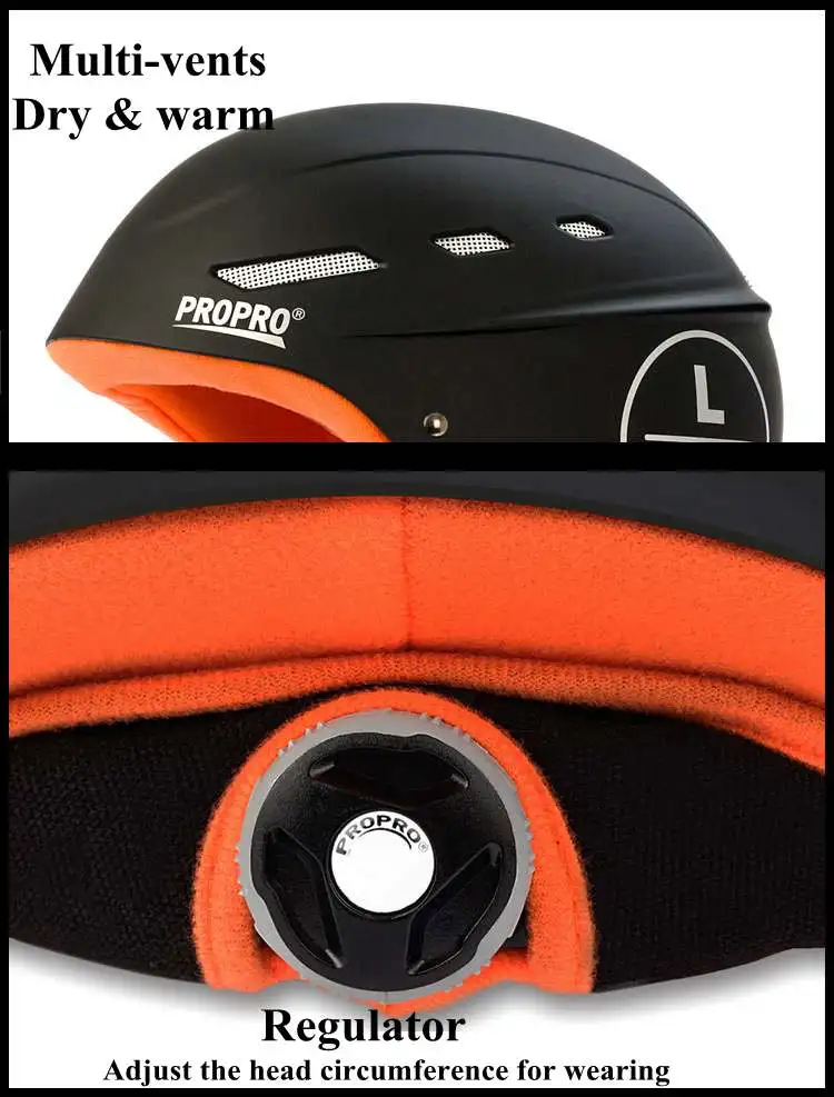 moldado à prova de vento snowboard capacete
