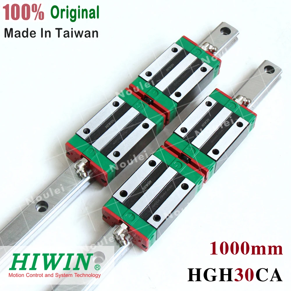 

HIWIN HGH30 4pcs linear slide block with 2pcs 1000mm guide rail HGR30 for CNC kit HGH30CA