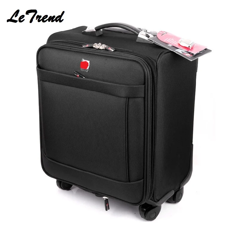 Letrend Business Rolling Luggage Spinner 18 inch Men Multifunction