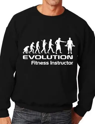 

Evolution Of Fitness Instructor Funny Adult Sweatshirt Jumper Birthday Gift More Size and Color-E167