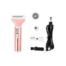 4 в 1 Электрический средство для удаления волос для лица многофункциональный для лица Бикини подмышек Бритва для удаления волос безболезненный портативный триммер Набор