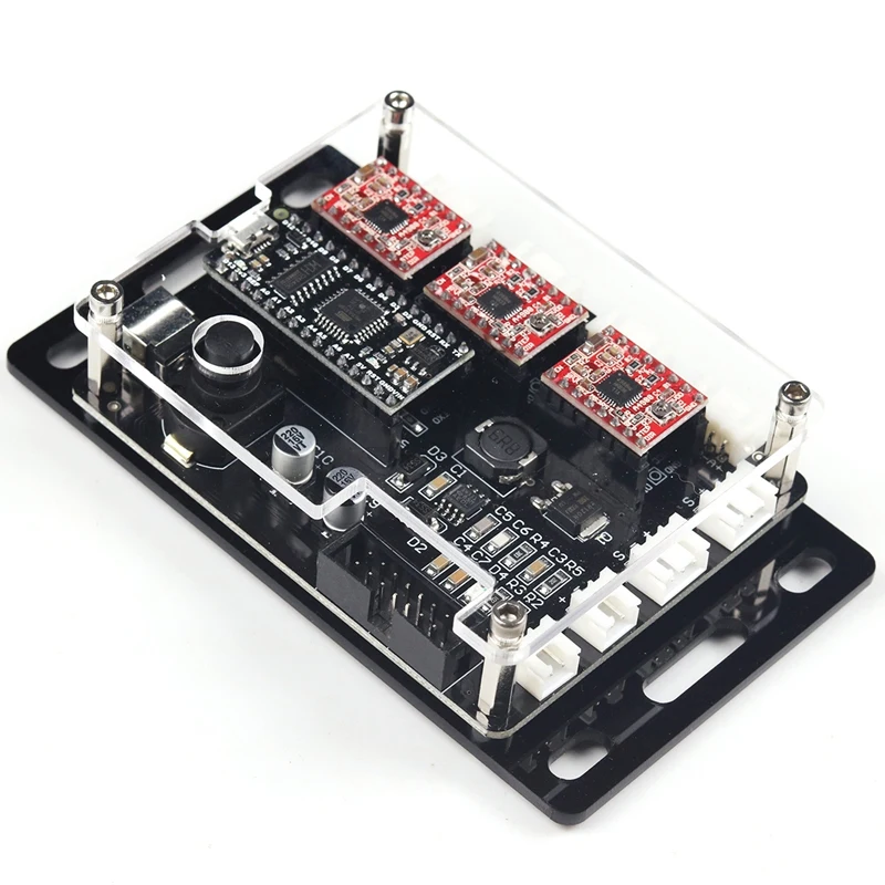 Eleksmana V5.2 Grbl Cnc материнская плата Usb 3 Осевая карта управления Diy части устройства